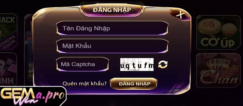 Sử dụng tính năng quên mật khẩu